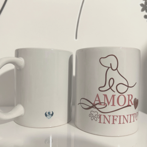 Taza "Amor Infinito" Silueta perro